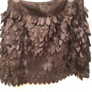 Black Petal Mini Skirt